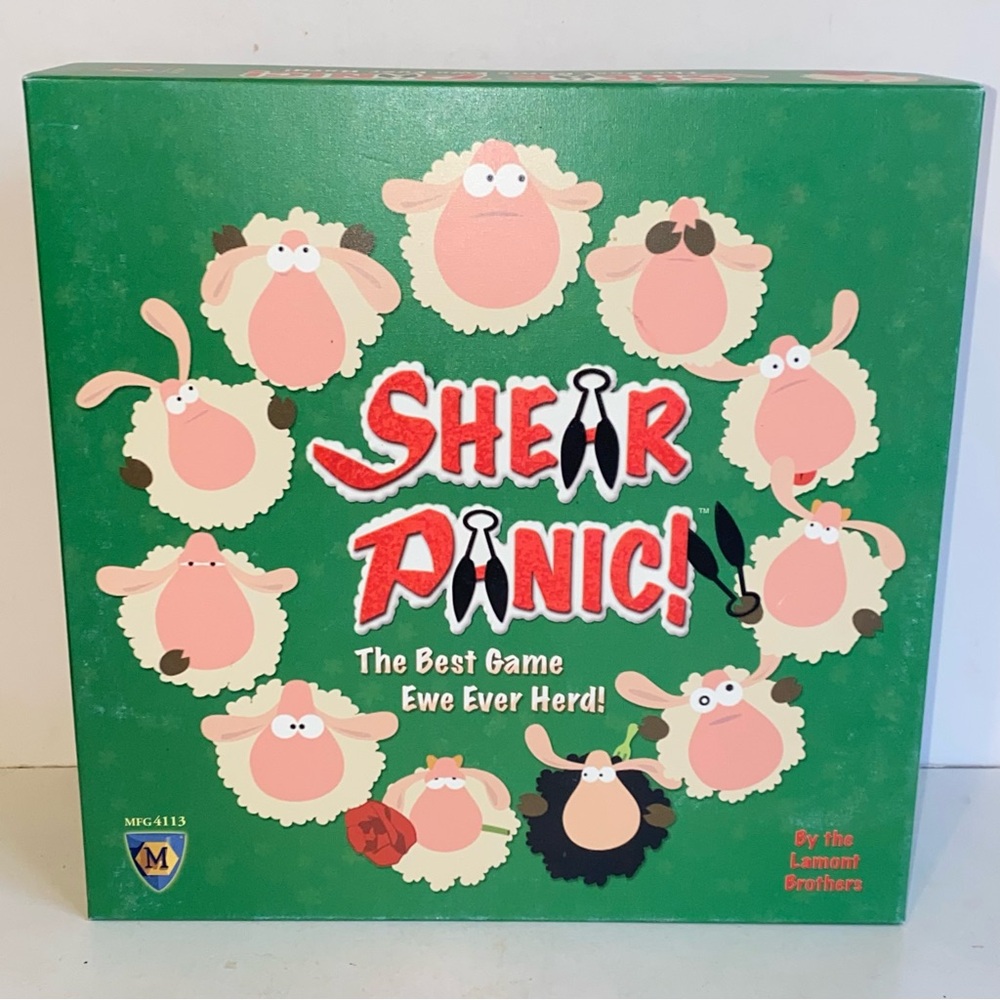 2006 Mayfair Games Shear Panic! Board Game by The Lamont Brothers Complete